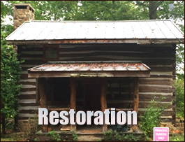 Historic Log Cabin Restoration  Victoria, Virginia